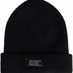 Promo 🛒 Levi's All-Gender Classic Knit Cuffed All Season Beanie Hat Burgundy Solid 🤩 -Men Skullies & Beanies Sales 41IieT39c8L. AC