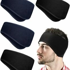 Cheap 😀 WILLBOND 4 Pieces Ear Warmer Headband Elastic Ear Muff Winter Headbands (Black,Classic Patterns) Gray, Navy, Sky Blue, Rose 🔥 -Men Skullies & Beanies Sales 41IjFZvDx L
