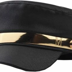 Cheapest 👍 Brcus 👩 Women Yacht Captain Sailor Hat PU Newsboy Cabbie Baker Boy Peaked Beret Cap Black#4 ⭐ -Men Skullies & Beanies Sales 41JN7onmOhL. AC