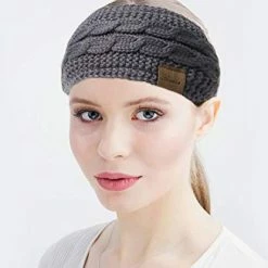 Outlet 🤩 2 Pack Ear Warmer Headband 👩 Women Winter Cable Knit Headband Twist Fuzzy Fleece Lined Gifts Stocking Stuffers For Mom Deep Black, Beige ❤️ 18 Outlet 🤩 2 Pack Ear Warmer Headband 👩 Women Winter Cable Knit Headband Twist Fuzzy Fleece Lined Gifts Stocking Stuffers For Mom Deep Black, Beige ❤️ -Men Skullies & Beanies Sales 41JNhFgjbqL