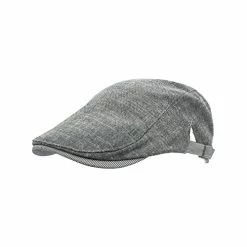 Budget β¨ Newsboy Cap Flat Top Cotton Beret Adjustable Plaid Beret Irish Taxi Driver Ivy Driving Hunting Cap For Men π© Women Daily Use Brown π§¨