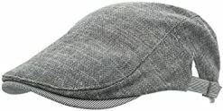 Budget ✨ Newsboy Cap Flat Top Cotton Beret Adjustable Plaid Beret Irish Taxi Driver Ivy Driving Hunting Cap For Men 👩 Women Daily Use Brown 🧨 -Men Skullies & Beanies Sales 41KBDYzPebL. AC