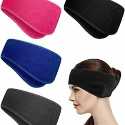 Cheap 😀 WILLBOND 4 Pieces Ear Warmer Headband Elastic Ear Muff Winter Headbands (Black,Classic Patterns) Gray, Navy, Sky Blue, Rose 🔥 -Men Skullies & Beanies Sales 41LC3zdWj4L