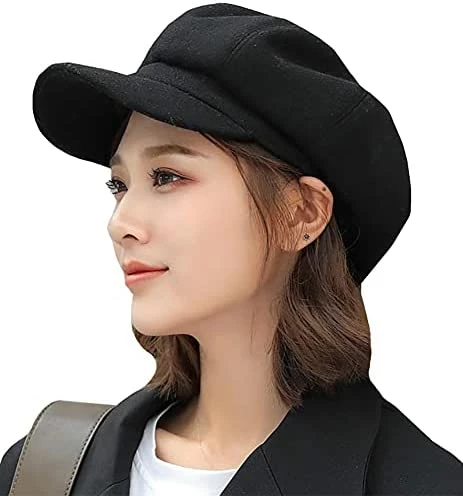 Brand new ๐คฉ Newsboy Hats For ๐ฉ Women, ๐ฉ Women Newsboy Hats Winter Felt Retro Solid Color Fashion All-Match Newsboy Cap A Burgundy ๐ 8 Brand new ๐คฉ Newsboy Hats For ๐ฉ Women, ๐ฉ Women Newsboy Hats Winter Felt Retro Solid Color Fashion All-Match Newsboy Cap A Burgundy ๐ - Image 6