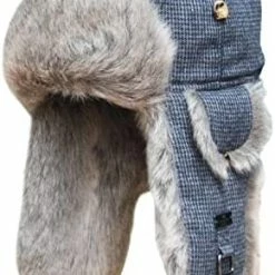 Best reviews of ⌛ Fur Winter Trapper Hat,Wool Faux Fur Aviator Ski Trapper Trooper Pilot Hat,Snow Eskimo Hat With Ear Flaps For Men & 👩 Women Brown ✔️ -Men Skullies & Beanies Sales 41MnHvSgnwL. AC