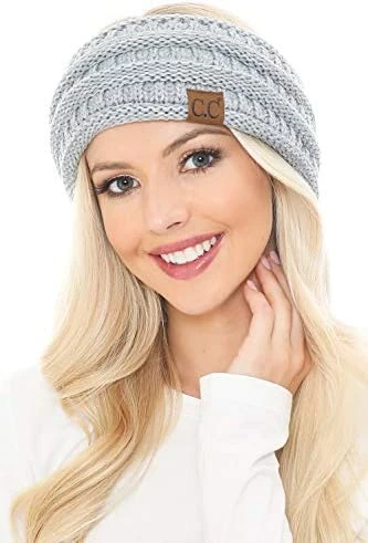 Cheap ๐งจ C.C Soft Stretch Winter Warm Cable Knit Fuzzy Lined Ear Warmer Headband Ombre Oatmeal โญ 3 Cheap ๐งจ C.C Soft Stretch Winter Warm Cable Knit Fuzzy Lined Ear Warmer Headband Ombre Oatmeal โญ