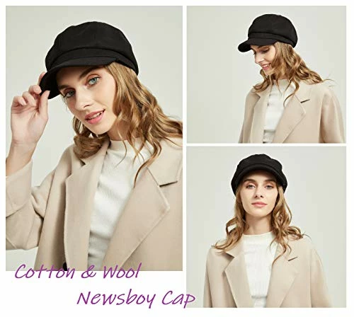 Outlet π€© TOPHOPE 8 Panels Newsboy Caps For π© Women Cotton Wool Blended Cabbie Hat Gatsby Ivy Beret With Visor Grass π 3 Outlet π€© TOPHOPE 8 Panels Newsboy Caps For π© Women Cotton Wool Blended Cabbie Hat Gatsby Ivy Beret With Visor Grass π