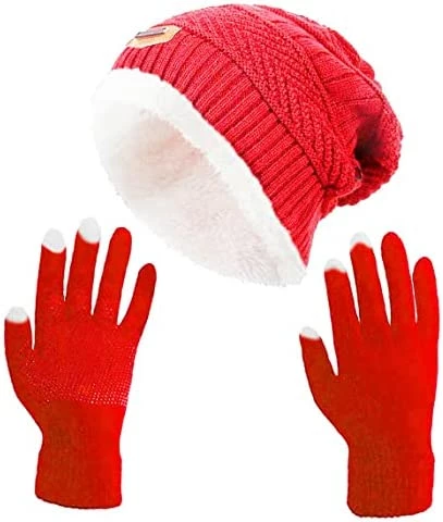 Outlet 🔔 HINDAWI Winter Slouchy Beanie Gloves For 👩 Women Knit Hats Skull Caps Touch Screen Mittens Hat+gloves (brown) 🔥 13 Outlet 🔔 HINDAWI Winter Slouchy Beanie Gloves For 👩 Women Knit Hats Skull Caps Touch Screen Mittens Hat+gloves (brown) 🔥 - Image 11