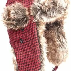 Flash Sale 👍 Trapper Hats Warm Thick Trooper Winter Hats - Men 👩 Women Water Resistant And Windproof. Green & Blue Plaid 🤩 -Men Skullies & Beanies Sales 41PdcwcB9oL. AC