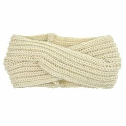 Budget ⌛ DRESHOW Winter Knit Crochet Turban Headband For 👩 Women Warm Bulky Crocheted Headwrap Ear Warmer 4 Pack Cross Crochet B 😉 -Men Skullies & Beanies Sales 41QMwv6FiRL