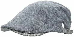 Budget ✨ Newsboy Cap Flat Top Cotton Beret Adjustable Plaid Beret Irish Taxi Driver Ivy Driving Hunting Cap For Men 👩 Women Daily Use Brown 🧨 -Men Skullies & Beanies Sales 41QwhB4qb5L. AC