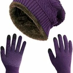 Outlet 🔔 HINDAWI Winter Slouchy Beanie Gloves For 👩 Women Knit Hats Skull Caps Touch Screen Mittens Hat+gloves (brown) 🔥 25 Outlet 🔔 HINDAWI Winter Slouchy Beanie Gloves For 👩 Women Knit Hats Skull Caps Touch Screen Mittens Hat+gloves (brown) 🔥 -Men Skullies & Beanies Sales 41RG9nDOSL. AC
