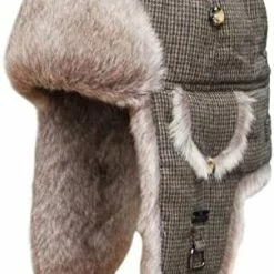 Best reviews of ⌛ Fur Winter Trapper Hat,Wool Faux Fur Aviator Ski Trapper Trooper Pilot Hat,Snow Eskimo Hat With Ear Flaps For Men & 👩 Women Brown ✔️ -Men Skullies & Beanies Sales 41RGjK5GCUL. AC