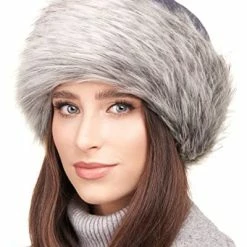 New 🧨 Futrzane Faux Fur Trimmed Winter Hat For 👩 Women - Classy Russian Hat With Fleece Brown - Hazel Wolf 🛒 -Men Skullies & Beanies Sales 41S8EASrdSL. AC