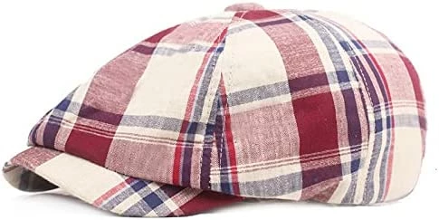 Cheapest 👏 Soultopxin 👩 Womens Plaid Flat Cap Mens Ivy Gastby Cabbie Cap Unisex Cotton Newsboy Cap Style 32 👏 12 Cheapest 👏 Soultopxin 👩 Womens Plaid Flat Cap Mens Ivy Gastby Cabbie Cap Unisex Cotton Newsboy Cap Style 32 👏 - Image 11