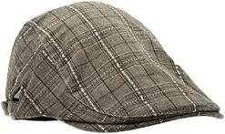 Budget ✨ Newsboy Cap Flat Top Cotton Beret Adjustable Plaid Beret Irish Taxi Driver Ivy Driving Hunting Cap For Men 👩 Women Daily Use Brown 🧨 -Men Skullies & Beanies Sales 41T0ZUptRkL. AC