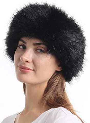 New π₯ La Carrie Faux Fur Headband With Stretch π© Women's Winter Earwarmer Earmuff Black & Natural π 4 New π₯ La Carrie Faux Fur Headband With Stretch π© Women's Winter Earwarmer Earmuff Black & Natural π - Image 2