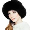Outlet ✔️ YXCFEWD Mink Hat Real Fur Hat Knit Furry 👩 Womens Russian Hat Fur Hat For 👩 Women With Elastic Beret Brown 🎁 -Men Skullies & Beanies Sales 41TH4IDIbKL