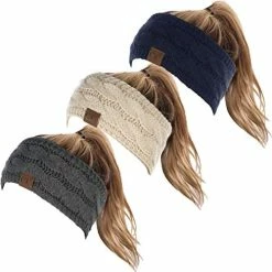 Wholesale 🎉 Funky Junque Cable Knit Fuzzy Lined Head Wrap Headband Ear Warmer A Confetti Oatmeal Design ⭐ -Men Skullies & Beanies Sales 41UPGBa1LKL. AC