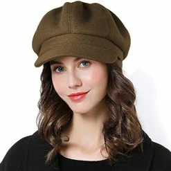 Brand new 😉 Sumolux 👩 Women Beret Newsboy Hat French Wool Cap Classic Autumn Spring Winter Navy Blue ✔️ -Men Skullies & Beanies Sales 41V0vI5VF9L. AC