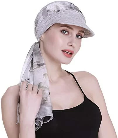 Best reviews of 👍 Newsboy Cap For 👩 Women Chemo Headwear With Scarfs Gifts Hair Loss Available All Year Light Health Gray 🎉 9 Best reviews of 👍 Newsboy Cap For 👩 Women Chemo Headwear With Scarfs Gifts Hair Loss Available All Year Light Health Gray 🎉 - Image 7