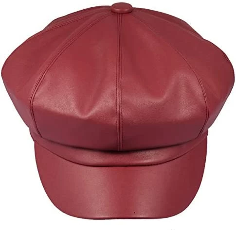 Buy โญ Samtree ๐ฉ Women Newsboy Hats, Visor Beret Cabbie Hat 8 Panel Ivy Cap PU Leather Brown ๐ 7 Buy โญ Samtree ๐ฉ Women Newsboy Hats, Visor Beret Cabbie Hat 8 Panel Ivy Cap PU Leather Brown ๐ - Image 5