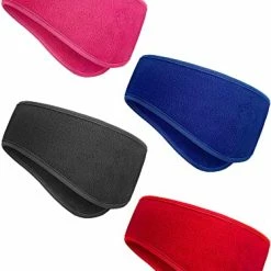 Cheap 😀 WILLBOND 4 Pieces Ear Warmer Headband Elastic Ear Muff Winter Headbands (Black,Classic Patterns) Gray, Navy, Sky Blue, Rose 🔥 -Men Skullies & Beanies Sales 41WPC4cV3vL