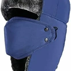 Best Pirce 🥰 Mysuntown Winter Hats For 👩 Women And Men, Winter Hat Trapper Hat Ushanka, Ear Flap Chin Strap And Windproof Mask. Grey 🎁 -Men Skullies & Beanies Sales 41WqwfnxSQL. AC