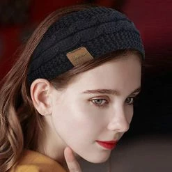 Outlet 🤩 2 Pack Ear Warmer Headband 👩 Women Winter Cable Knit Headband Twist Fuzzy Fleece Lined Gifts Stocking Stuffers For Mom Deep Black, Beige ❤️ 17 Outlet 🤩 2 Pack Ear Warmer Headband 👩 Women Winter Cable Knit Headband Twist Fuzzy Fleece Lined Gifts Stocking Stuffers For Mom Deep Black, Beige ❤️ -Men Skullies & Beanies Sales 41XcVIfrWPL