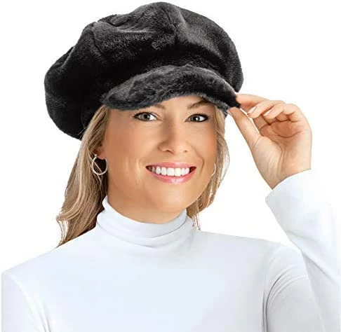 Best reviews of ๐ Collections Etc Faux Fur Newsboy Winter Hat, Stylish Plush Cap Chocolate ๐ 7 Best reviews of ๐ Collections Etc Faux Fur Newsboy Winter Hat, Stylish Plush Cap Chocolate ๐ - Image 5