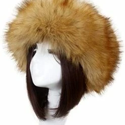 Cheapest ❤️ Tngan 👩 Women's Faux Fur Headband Soft Winter Cossack Russion Style Hat Cap Brown 🔥 -Men Skullies & Beanies Sales 41YuIjfHHoL. AC