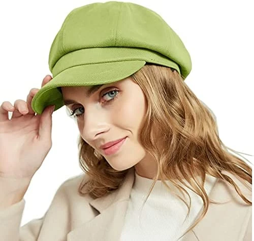 Outlet π€© TOPHOPE 8 Panels Newsboy Caps For π© Women Cotton Wool Blended Cabbie Hat Gatsby Ivy Beret With Visor Grass π 12 Outlet π€© TOPHOPE 8 Panels Newsboy Caps For π© Women Cotton Wool Blended Cabbie Hat Gatsby Ivy Beret With Visor Grass π - Image 10