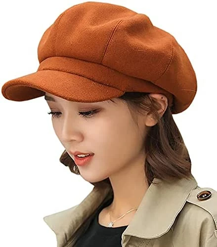 Brand new ๐คฉ Newsboy Hats For ๐ฉ Women, ๐ฉ Women Newsboy Hats Winter Felt Retro Solid Color Fashion All-Match Newsboy Cap A Burgundy ๐ 10 Brand new ๐คฉ Newsboy Hats For ๐ฉ Women, ๐ฉ Women Newsboy Hats Winter Felt Retro Solid Color Fashion All-Match Newsboy Cap A Burgundy ๐ - Image 8