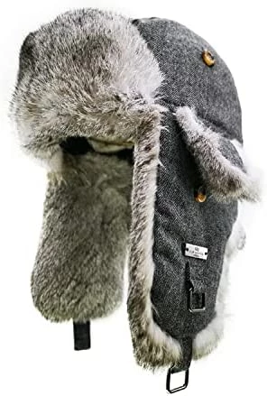 Cheap βοΈ Fur Winter Trapper Hat,100% Rabbit Fur Aviator Ski Trapper Trooper Pilot Hat,Snow Eskimo Hat With Ear Flaps For Men & π© Women Blue Gray π 16 Cheap βοΈ Fur Winter Trapper Hat,100% Rabbit Fur Aviator Ski Trapper Trooper Pilot Hat,Snow Eskimo Hat With Ear Flaps For Men & π© Women Blue Gray π - Image 14