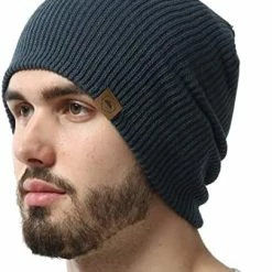 Promo ❤️ Winter Beanie Knit Hat For Men & 👩 Women - Daily Knit Ribbed Cap - Warm & Soft Stylish Toboggan Skull Caps For Cold Weather Black ⭐ -Men Skullies & Beanies Sales 41bdYUuhBiL. AC