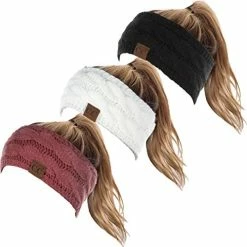 Wholesale 🎉 Funky Junque Cable Knit Fuzzy Lined Head Wrap Headband Ear Warmer A Confetti Oatmeal Design ⭐ -Men Skullies & Beanies Sales 41buQJ EjLL. AC
