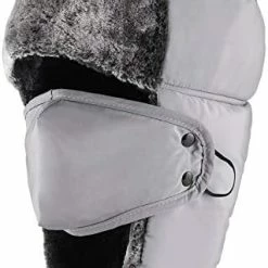 Promo 😉 Mysuntown Winter Hats For 👩 Women And Men, Winter Hat Trapper Hat Ushanka, Ear Flap Chin Strap And Windproof Mask. Khaki ✔️ -Men Skullies & Beanies Sales 41c1ZXKfz6L. AC 1