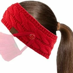 Cheap 😉 C.C Winter Fuzzy Fleece Lined Thick Knitted Diagonal Stripes Criss-Cross Pattern Headband Headwrap (HW-2060) A Snuggly Soft Yarm - Black 👍 -Men Skullies & Beanies Sales 41dM1qmXA3L. AC