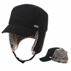 Coupon 😉 Jeff & Aimy Unisex Winter Elmer Fudd Earflap Trapper Hunting Ski Hat ⚾ Baseball Cap 54-62CM 92680-navy ✨