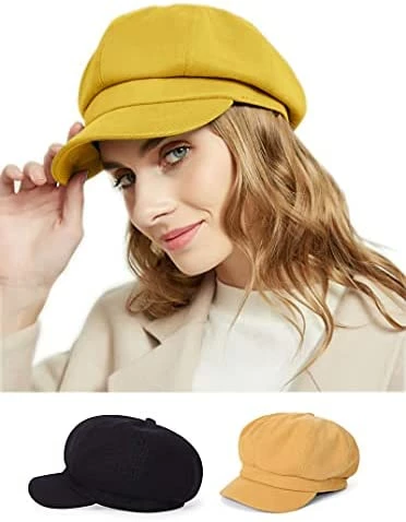 Outlet π€© TOPHOPE 8 Panels Newsboy Caps For π© Women Cotton Wool Blended Cabbie Hat Gatsby Ivy Beret With Visor Grass π 11 Outlet π€© TOPHOPE 8 Panels Newsboy Caps For π© Women Cotton Wool Blended Cabbie Hat Gatsby Ivy Beret With Visor Grass π - Image 9