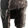 Cheapest 💯 Unisex Faux Fur Winter Trapper Hunting Hat, Windproof Ski Trooper Ushanka Hunting Hat Cap Warm Bomber Hat With Fur Ear Flaps Black 🌟 -Men Skullies & Beanies Sales 41ea7cgNLOL. AC