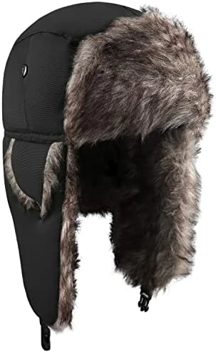 Cheapest π― Unisex Faux Fur Winter Trapper Hunting Hat, Windproof Ski Trooper Ushanka Hunting Hat Cap Warm Bomber Hat With Fur Ear Flaps Black π 3 Cheapest π― Unisex Faux Fur Winter Trapper Hunting Hat, Windproof Ski Trooper Ushanka Hunting Hat Cap Warm Bomber Hat With Fur Ear Flaps Black π