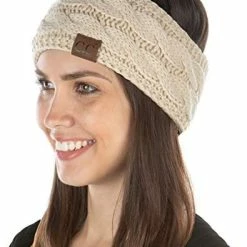 Cheap 🎉 Funky Junque Exclusives 👩 Womens Head Wrap Lined Headband Stretch Knit Ear Warmer Grey, Black, Beige, French Beige - 4 Tone Mix 🎁 -Men Skullies & Beanies Sales 41f4JKaandL. AC