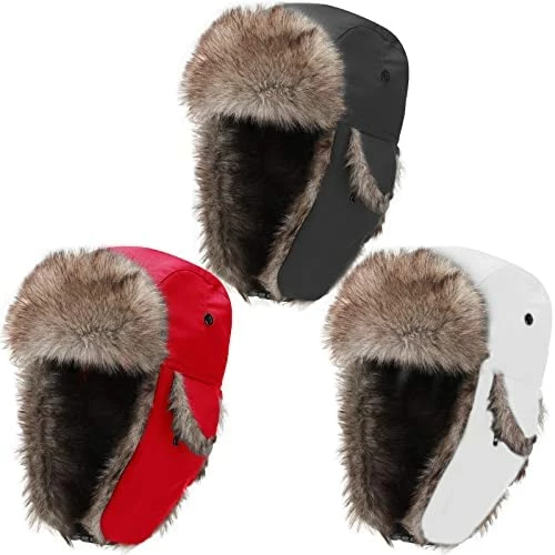 Cheapest ๐ 3 Pieces Russian Trapper Ushanka Hats For Men ๐ฉ Women Winter Bomber Eskimo Warm Windproof Hats With Ear Flaps Classic Style ๐ฏ 5 Cheapest ๐ 3 Pieces Russian Trapper Ushanka Hats For Men ๐ฉ Women Winter Bomber Eskimo Warm Windproof Hats With Ear Flaps Classic Style ๐ฏ - Image 3