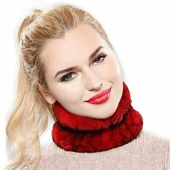 Discount 🎁 Forssils Real Rabbit Fur Headband Scarf For 👩 Women Knitted 👩 Womens Fur Neck Warmer Fur Hat Red 😀 -Men Skullies & Beanies Sales 41iNYy84NDL. AC