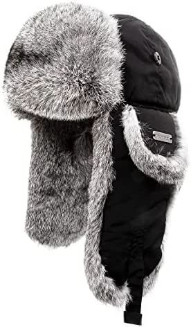 Cheap β Winter Trapper Hat For Men π© Women 100% Real Rabbit Fur Russian Fur Winter Ushanka Hat Men Aviator Bomber Hat Mens Trapper Hat Black-2 π₯° 8 Cheap β Winter Trapper Hat For Men π© Women 100% Real Rabbit Fur Russian Fur Winter Ushanka Hat Men Aviator Bomber Hat Mens Trapper Hat Black-2 π₯° - Image 6
