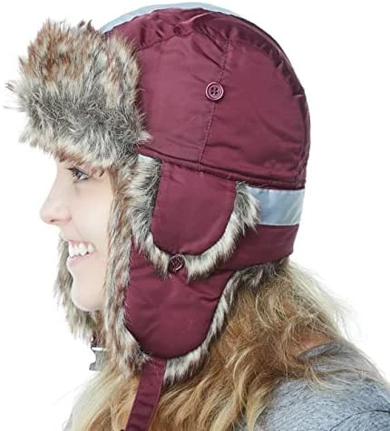 Outlet π The Hat Depot Winter Bomber Safety Reflective Faux Fur Aviator Kids & Adult Trapper Hat Snow Ski Trooper Hat 1. Plain - Blaze Orange π 12 Outlet π The Hat Depot Winter Bomber Safety Reflective Faux Fur Aviator Kids & Adult Trapper Hat Snow Ski Trooper Hat 1. Plain - Blaze Orange π - Image 10