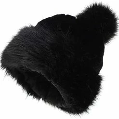 Brand new 🔔 LA CARRIE 👩 Women's Faux Fur Hat Russian Cossack Pompom Cap For Winter Ski Snow Red 😍
