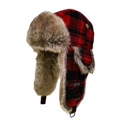 Best reviews of β Fur Winter Trapper Hat,Wool Faux Fur Aviator Ski Trapper Trooper Pilot Hat,Snow Eskimo Hat With Ear Flaps For Men & π© Women Brown βοΈ