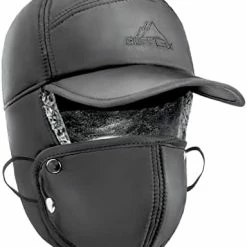 Promo 🌟 Winter Trapper Hat For Men Trooper Ear Flaps Ushanka Hat With Mask Men's Russian Hunting Hat Bomber Hat For Men 👩 Women Blue 👍 -Men Skullies & Beanies Sales 41oqfWLy1TL. AC